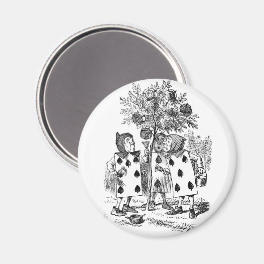 Het Rozen rood schilderen Magneet (Voorkant / Achterkant)