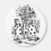 Het Rozen rood schilderen Magneet (Voorkant)