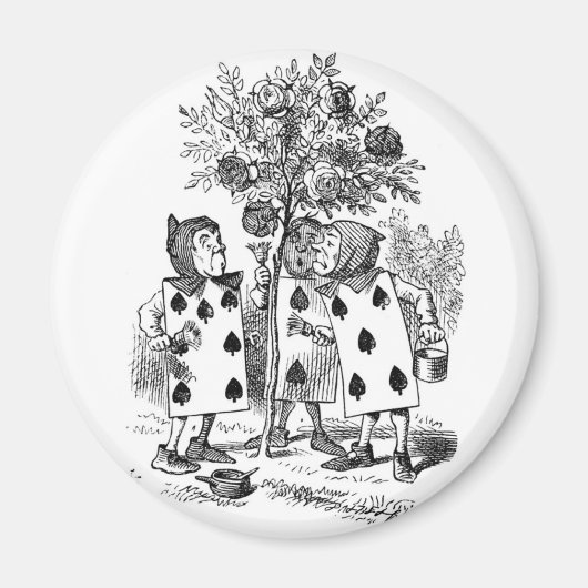 Het Rozen rood schilderen Magneet (Voorkant)