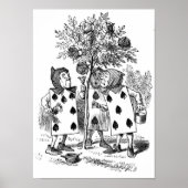 Het Rozen rood schilderen Poster (Voorkant)