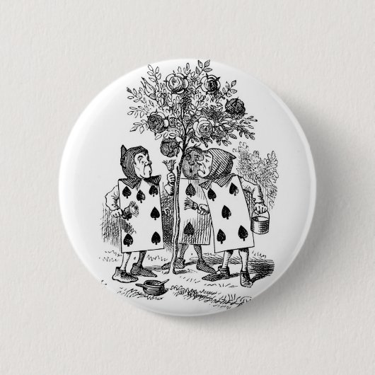 Het Rozen rood schilderen Ronde Button 5,7 Cm (Voorkant)