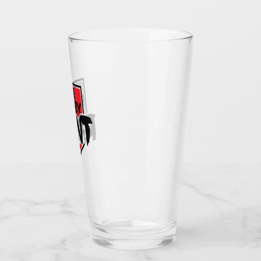 Het Rugby Rant Pint Glass Glas (Links)