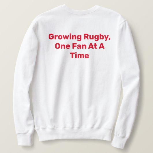 Het Rugby Rant Sweatshirt (Design achterkant)
