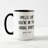 Het ruikt alsof je in de bruidsfeestkoffie zit mok (Links)