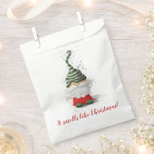 Het ruikt naar Kerstmis - gnoom 2 Favor Bag Bedankzakje (Geknipt)