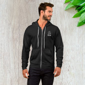 Het ruikt naar koffie Mannen full-zip Hoodie