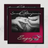 Het ruilen van Ringen met de Banden van de Weddens Kaart (Voorkant / Achterkant)