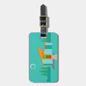 Het ruimte Label van de Bagage van het Huis van de Bagagelabel (Voorkant verticaal)