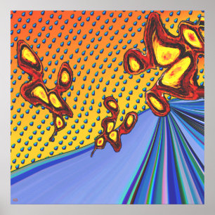 Het ruimte Poster van Noten van de Agenda (binnen 