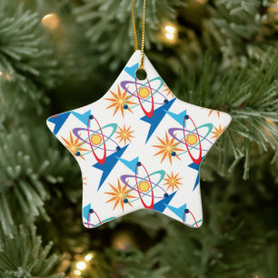 Het ruimte Retro Multicolored Patroon van de Keramisch Ornament