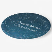 Het RuimteBaby shower van de Constellaties van de Papieren Bordje (Gekanteld)