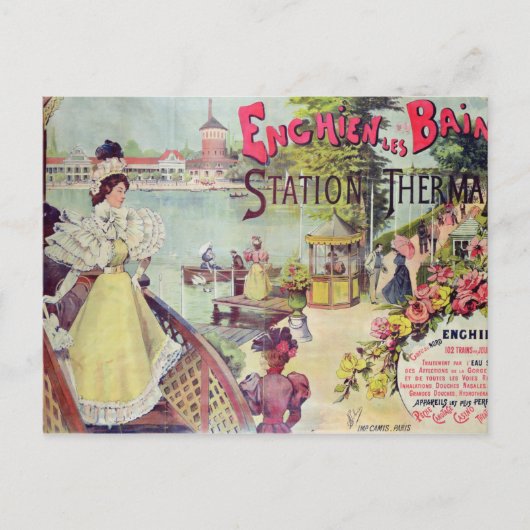 Het ruimtestation Enghien-les-Bains, Frankrijk Briefkaart (Voorkant)