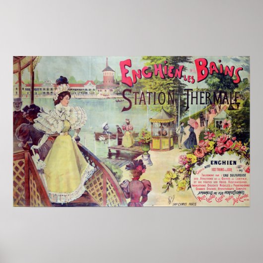 Het ruimtestation Enghien-les-Bains, Frankrijk Poster (Voorkant)