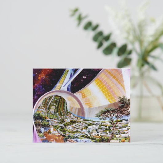 Het Ruimtestation van de ring - de Toekomstige Briefkaart (Staand voorkant)