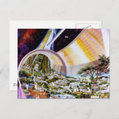 Het Ruimtestation van de ring - de Toekomstige Briefkaart (Voorkant / Achterkant)