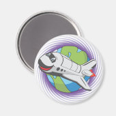 Het ruimtevaartprogramma opslaan magneet (Voorkant / Achterkant)