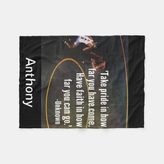 Het ruitercitaat neemt Pride Fleece Blanket (Voorkant (Horizontaal))