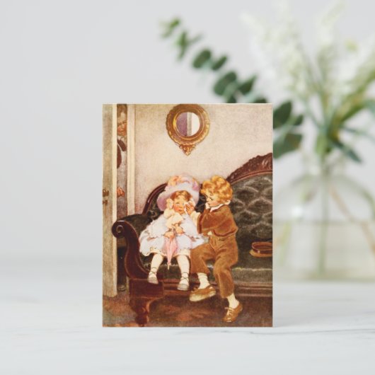 Het Runaway Couple Briefkaart (Staand voorkant)