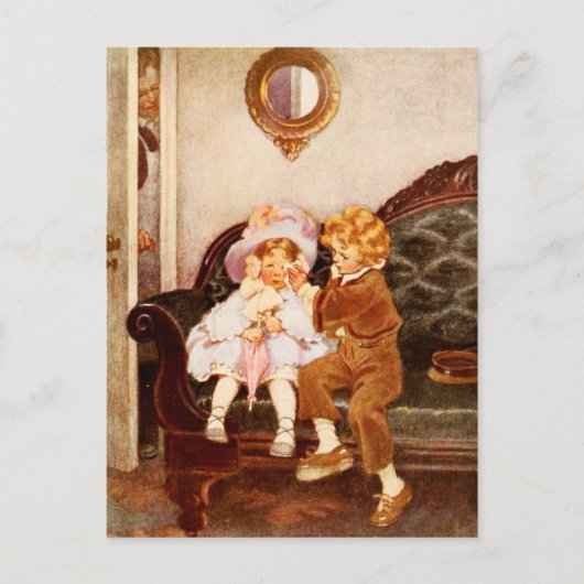 Het Runaway Couple Briefkaart (Voorkant)