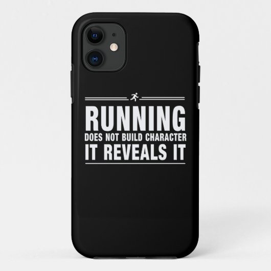 Het runnen bouwt geen Karakter Case-Mate iPhone Case (Achterkant)