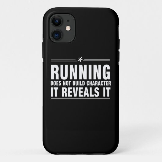 Het runnen bouwt geen Karakter Case-Mate iPhone Case (Achterkant)