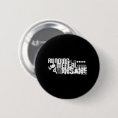 Het runnen is een Geestelijke Sport Ronde Button 5,7 Cm (Voorkant /achterkant)