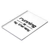 Het runnen is mijn therapie notitieboek (Linkerzijde)
