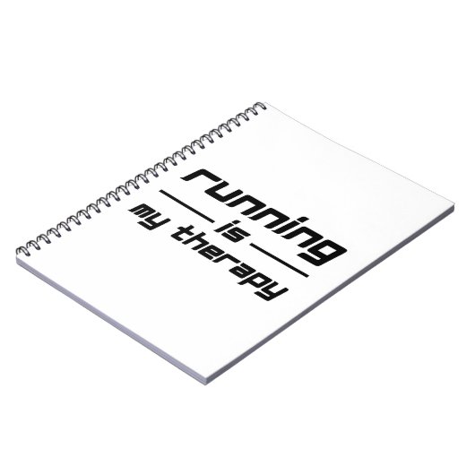 Het runnen is mijn therapie notitieboek (Linkerzijde)