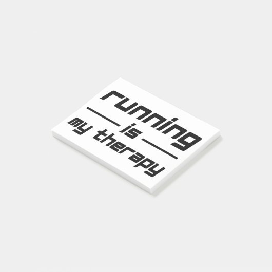 Het runnen is mijn therapie post-it® notes (Schuin)