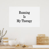 Het runnen is mijn therapie poster (Keuken)