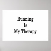 Het runnen is mijn therapie poster (Voorkant)