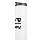 Het runnen is mijn therapie thermosbeker (Geroteerd rechts)