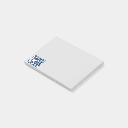 Het runnen lost allen op post-it® notes (Schuin)