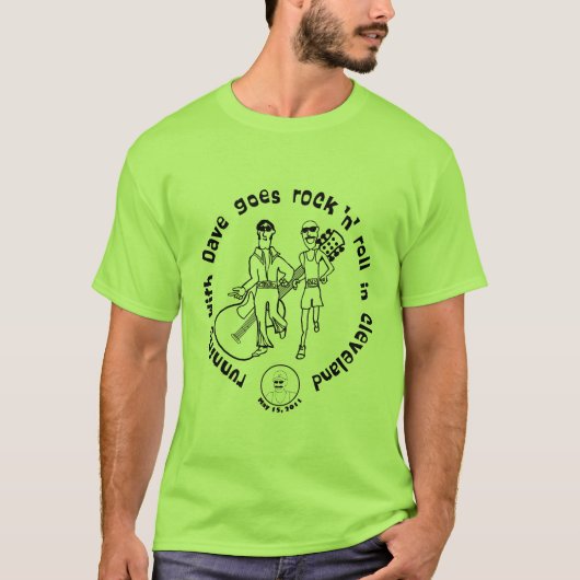 Het runnen met Dave Cleveland-Green T-shirt (Voorkant)