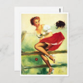 Het runnen met de Pijn van de Bulls omhoog Briefkaart (Voorkant / Achterkant)