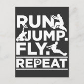 Het runnen van Athlete-springtocht Freerunner Run  Briefkaart (Voorkant)