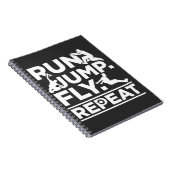 Het runnen van Athlete-springtocht Freerunner Run Notitieboek (Rechterzijde)