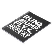 Het runnen van Athlete-springtocht Freerunner Run Notitieboek (Linkerzijde)