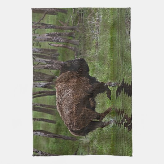 Het runnen van Buffalo & Bos, het Ontwerp van de b Theedoek (Verticaal)