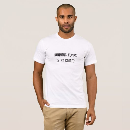 Het runnen van Comps is mijn hart - Mannen T-shirt (Voorkant volledig)