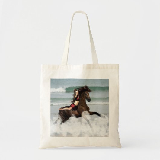 Het runnen van de Beach Tote Bag (Voorkant)