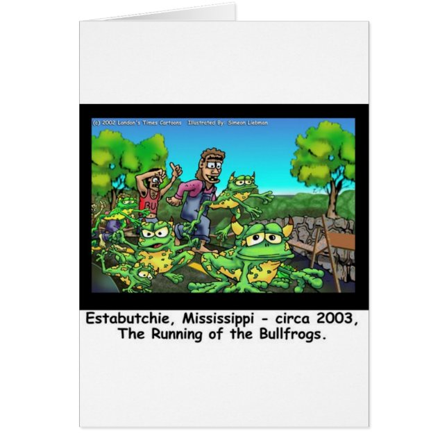 Het runnen van de bull kkikkers Funny Gifts/Collec (Voorkant)