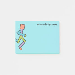 Het runnen van de Colorful Funny Runner Sjabloon v Post-it® Notes