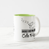 Het runnen van Dog gemakkelijk door de Spelers van Tweekleurige Koffiemok (Voorkant rechts)