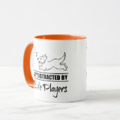 Het runnen van Dog gemakkelijk door Ukulele Speler Mok (Voorkant links)