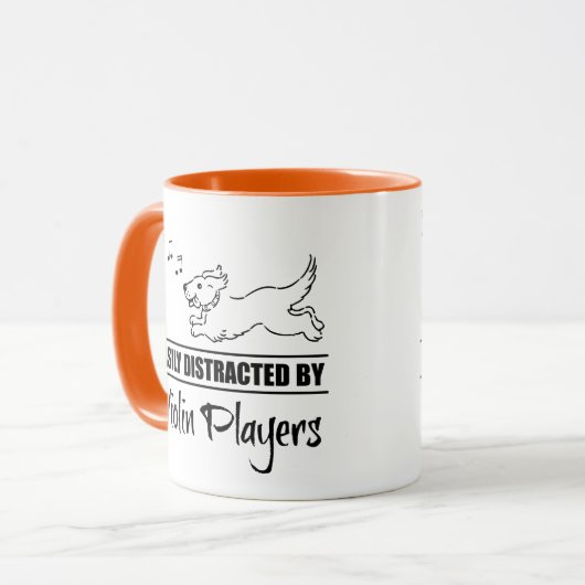 Het runnen van Dog Gemakkelijk door Violin Spelers Mok (Voorkant links)