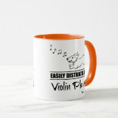 Het runnen van Dog Gemakkelijk door Violin Spelers Mok (Voorkant rechts)