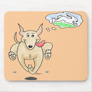 Het runnen van Greyhound Mousepad Muismat