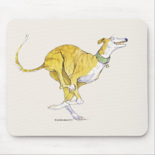 Het runnen van Greyhound Mousepad Muismat
