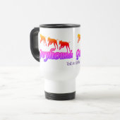 Het runnen van Greyhounds Rainbow Personalized Reisbeker (Voorkant links)